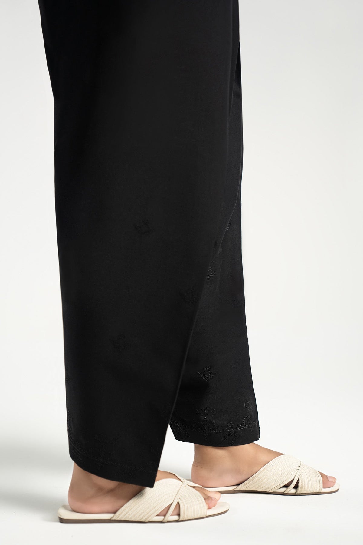 Embroidered Cambric Shalwar