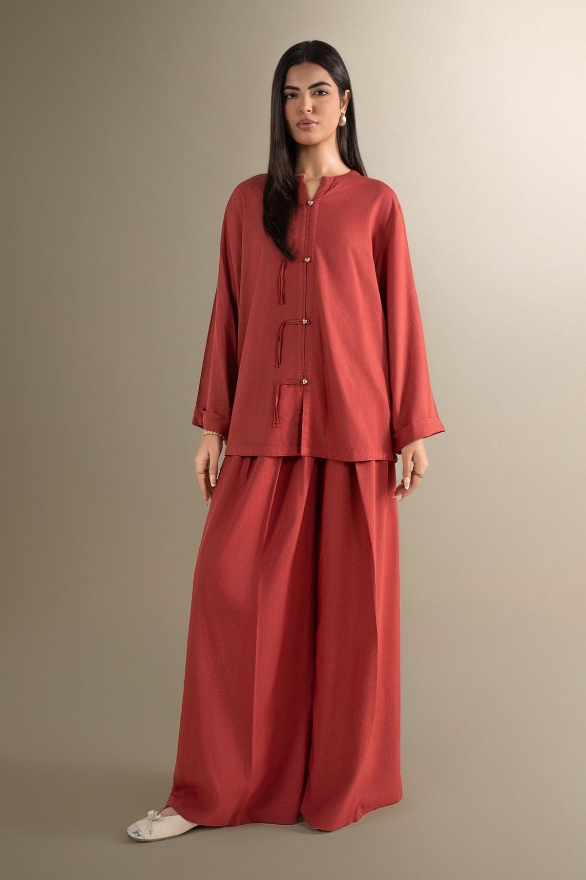 2 Pc Dyed Karandi Suit