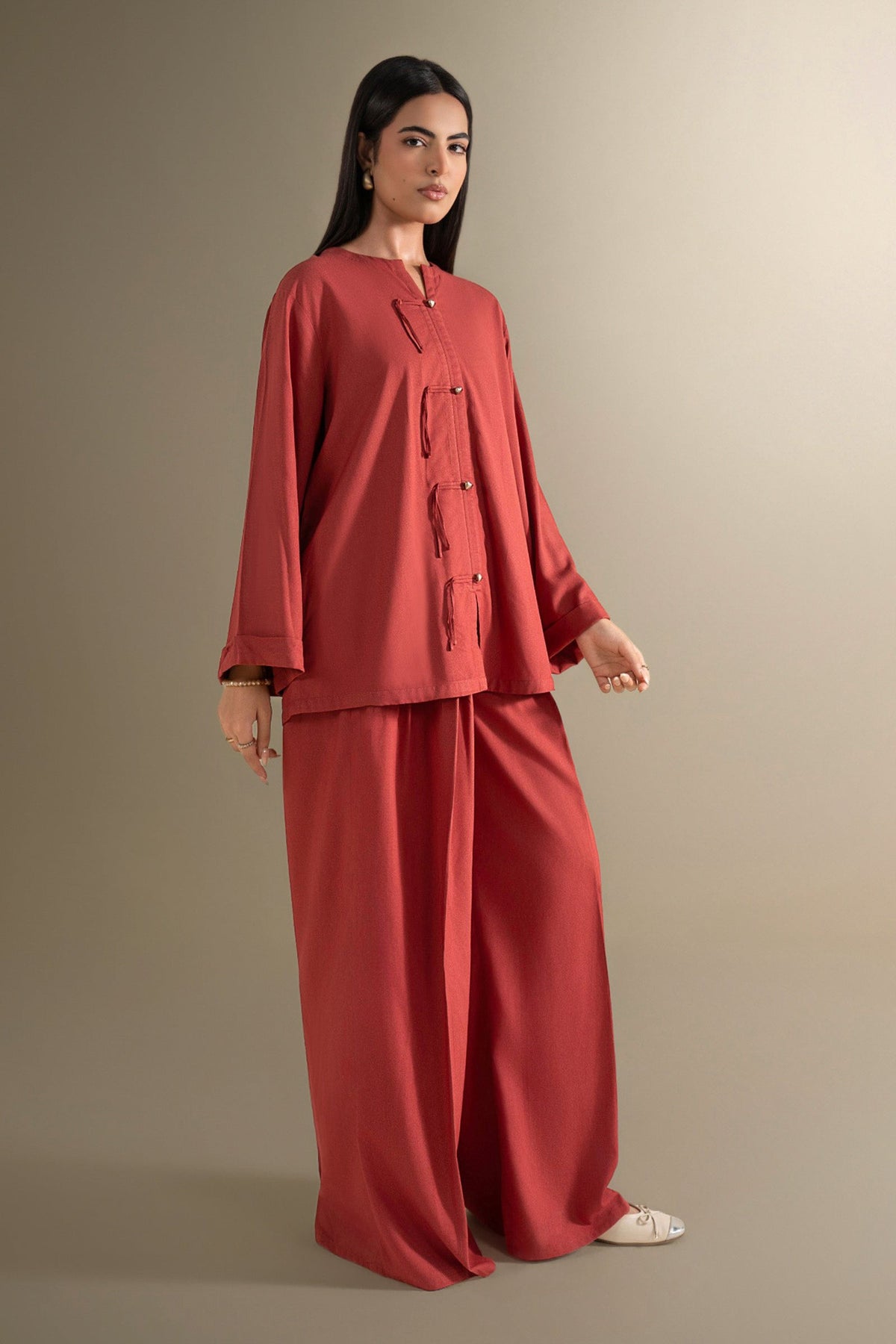 2 Pc Dyed Karandi Suit
