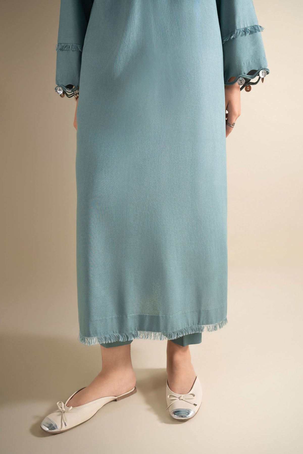 2 Pc Dyed Karandi Suit - MBD1069-ESM-TBU