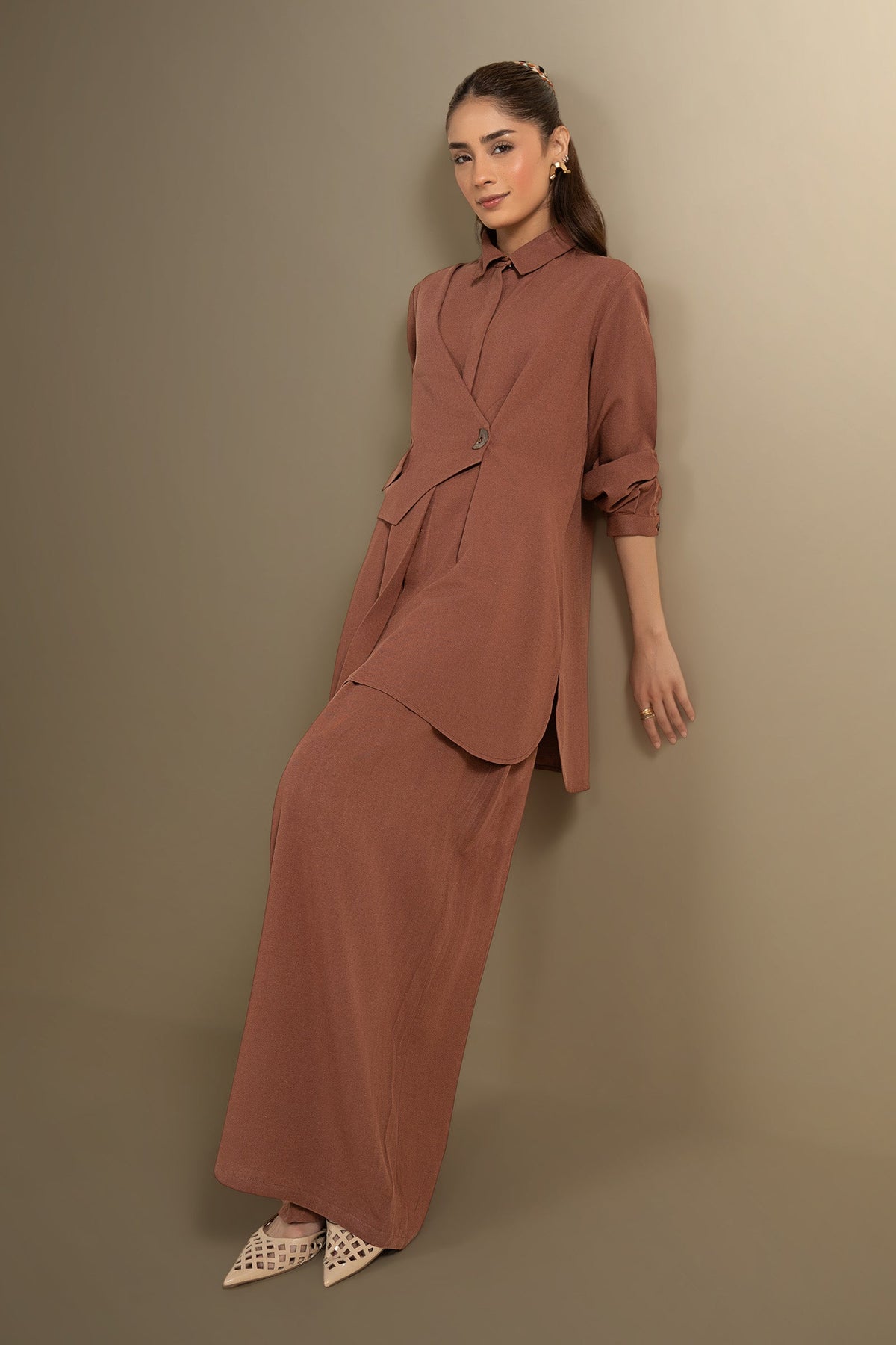 2 Pc Dyed Khaddar Suit