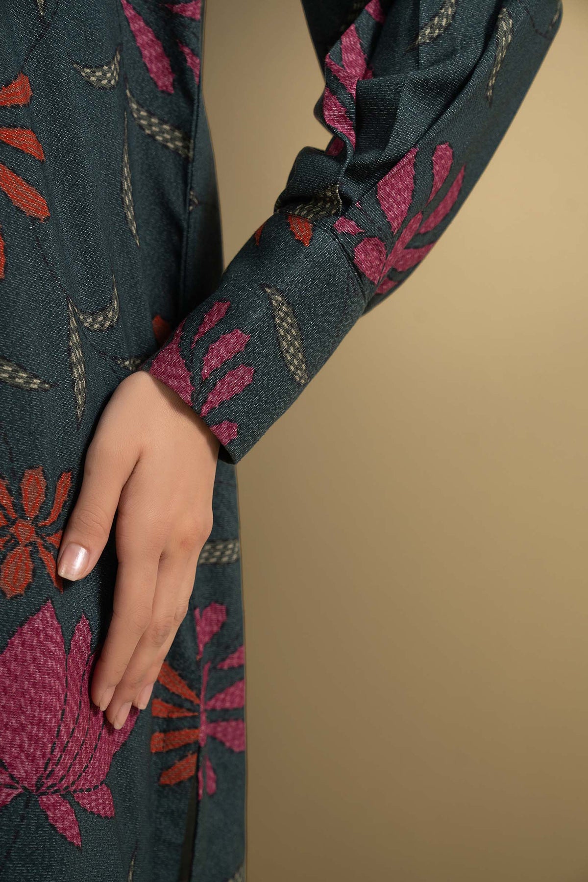 2 Pc Printed Twill Suit