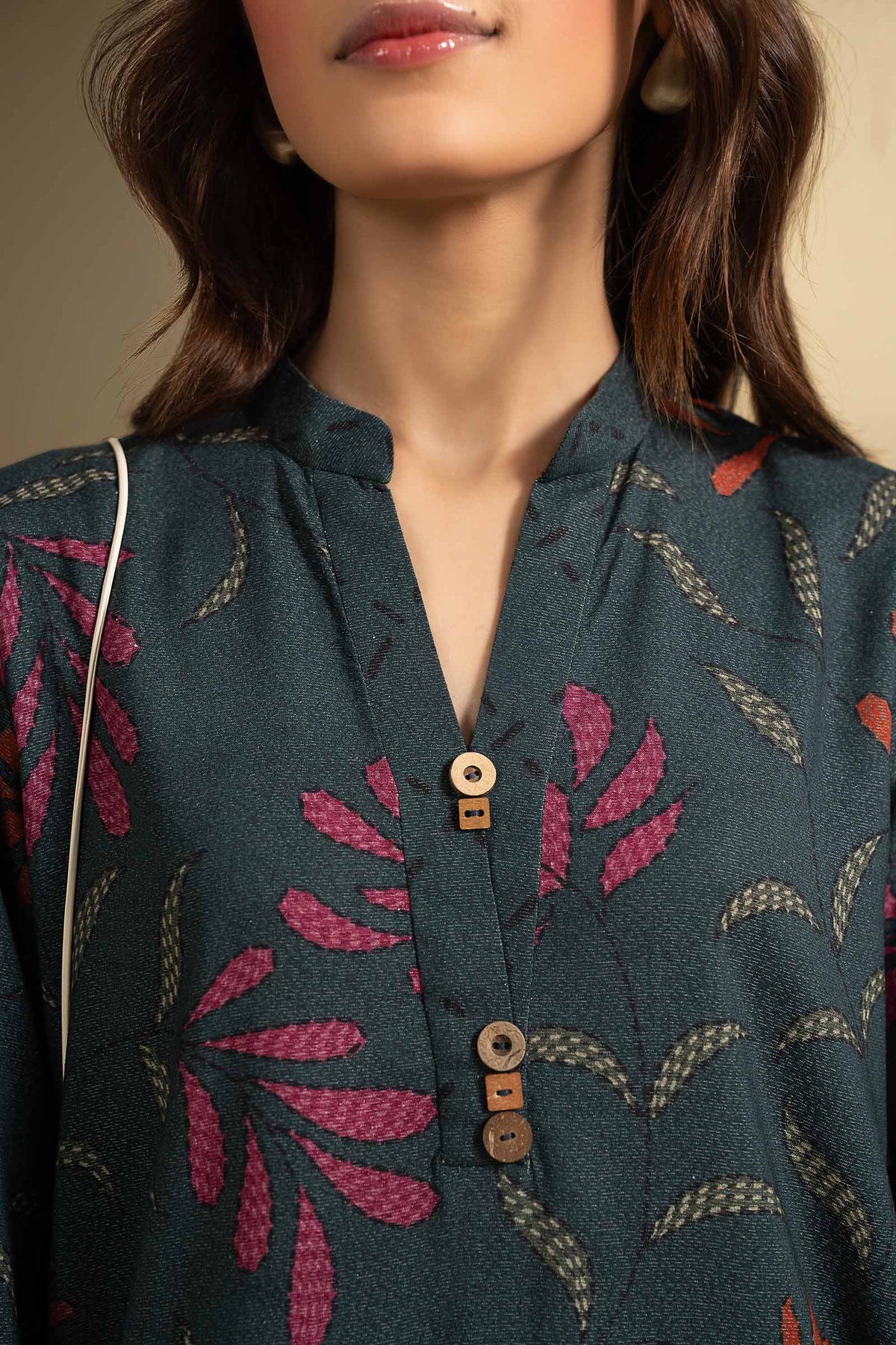 2 Pc Printed Twill Suit