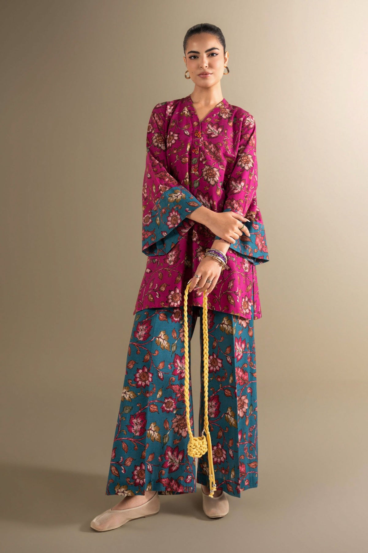 2 Pc Printed Khaddar Suit