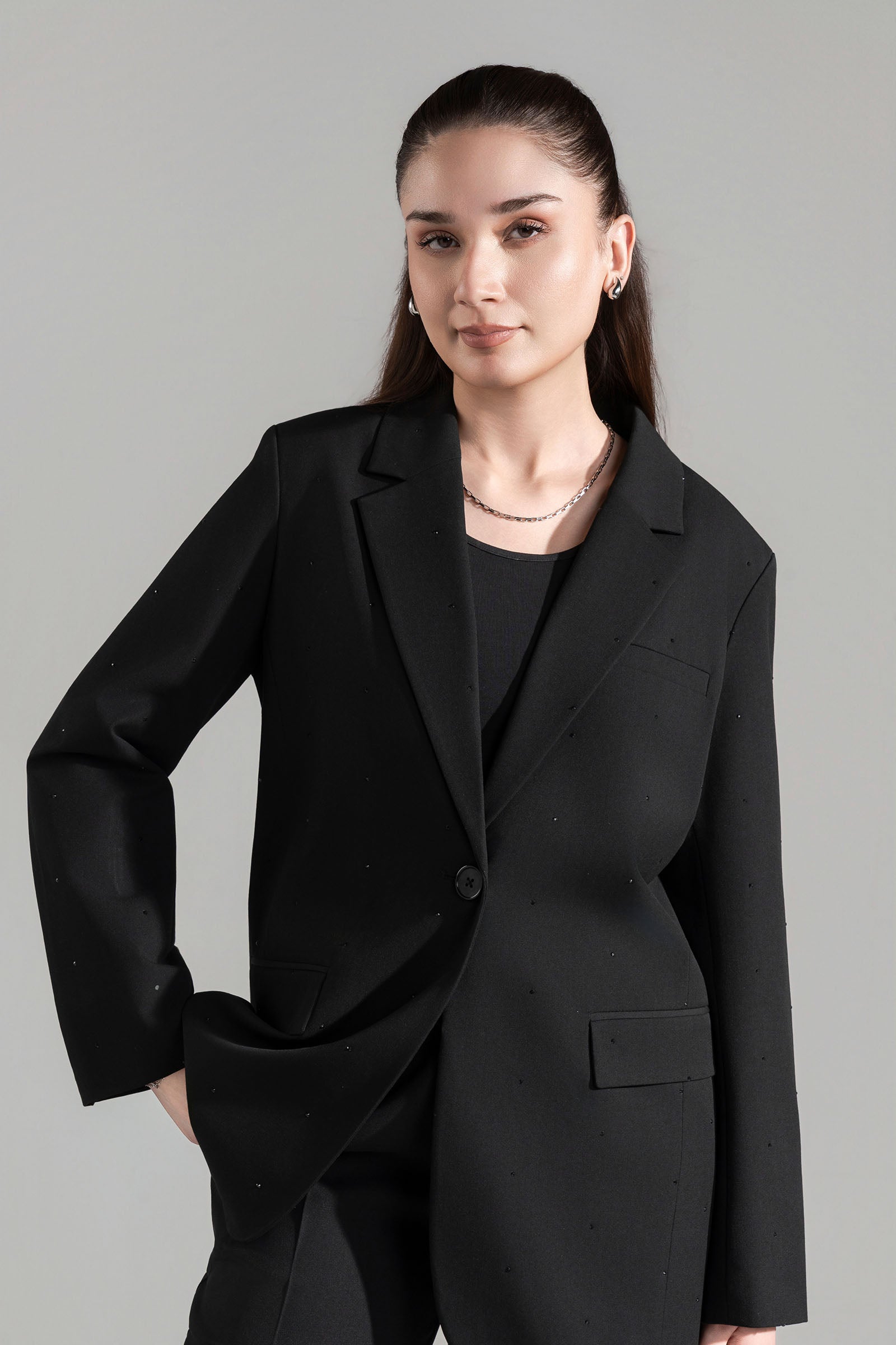 Embellished Blazer