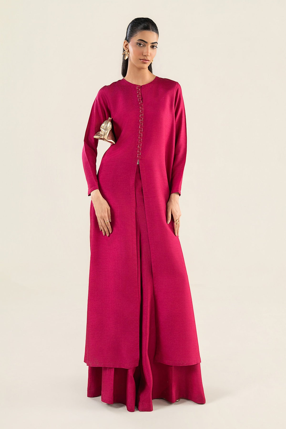 2 Pc Dyed Raw Silk Suit