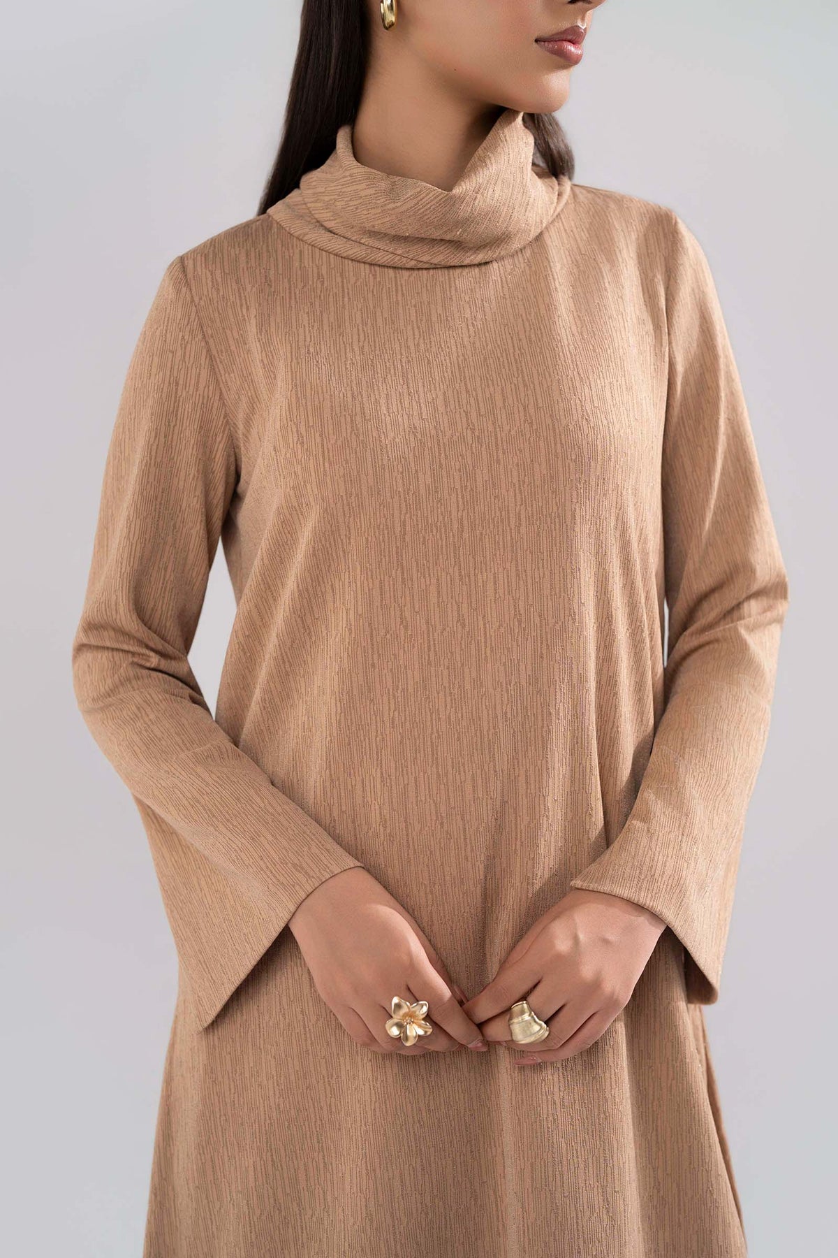2 Pc Dyed Lurex Jersey Suit