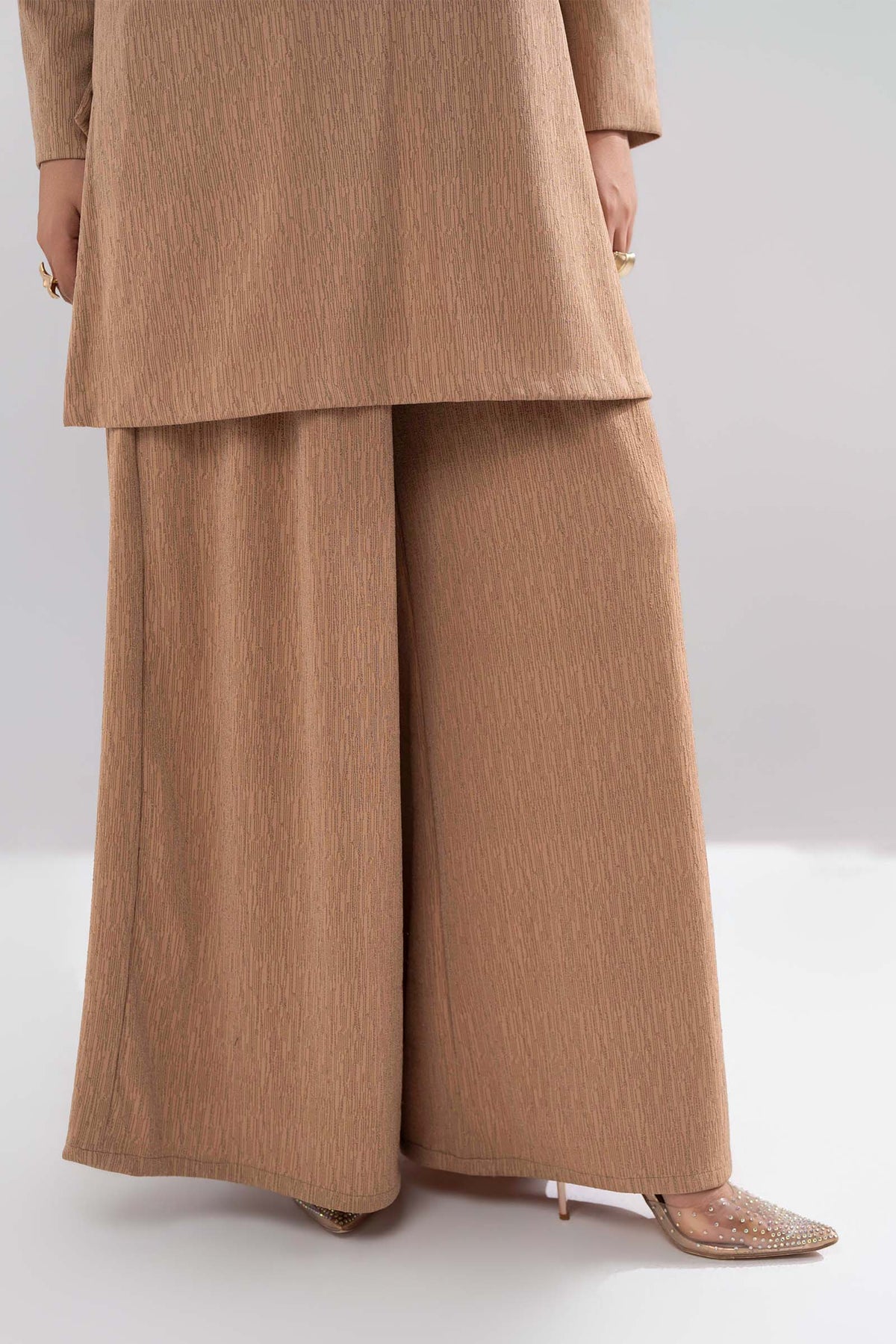 2 Pc Dyed Lurex Jersey Suit
