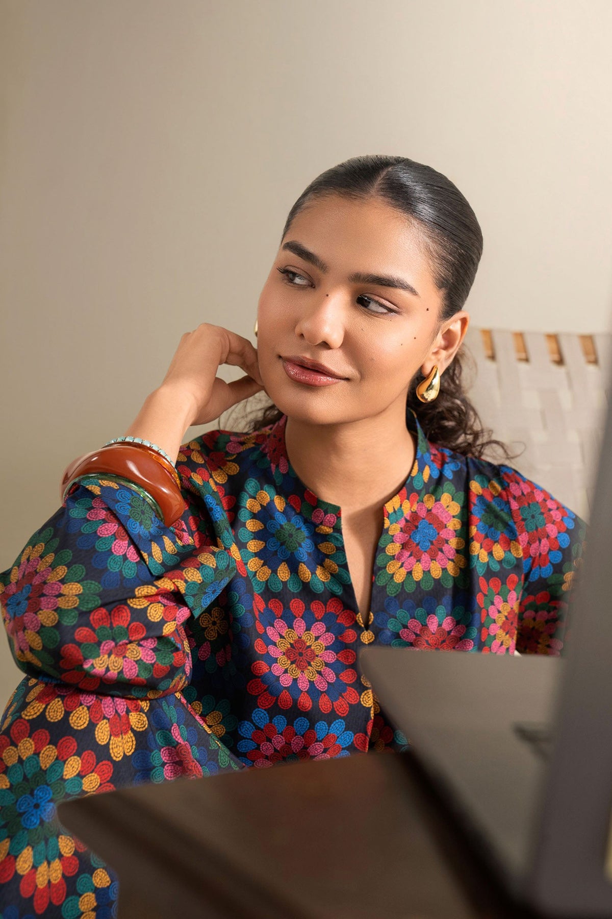 Printed Georgette Shirt