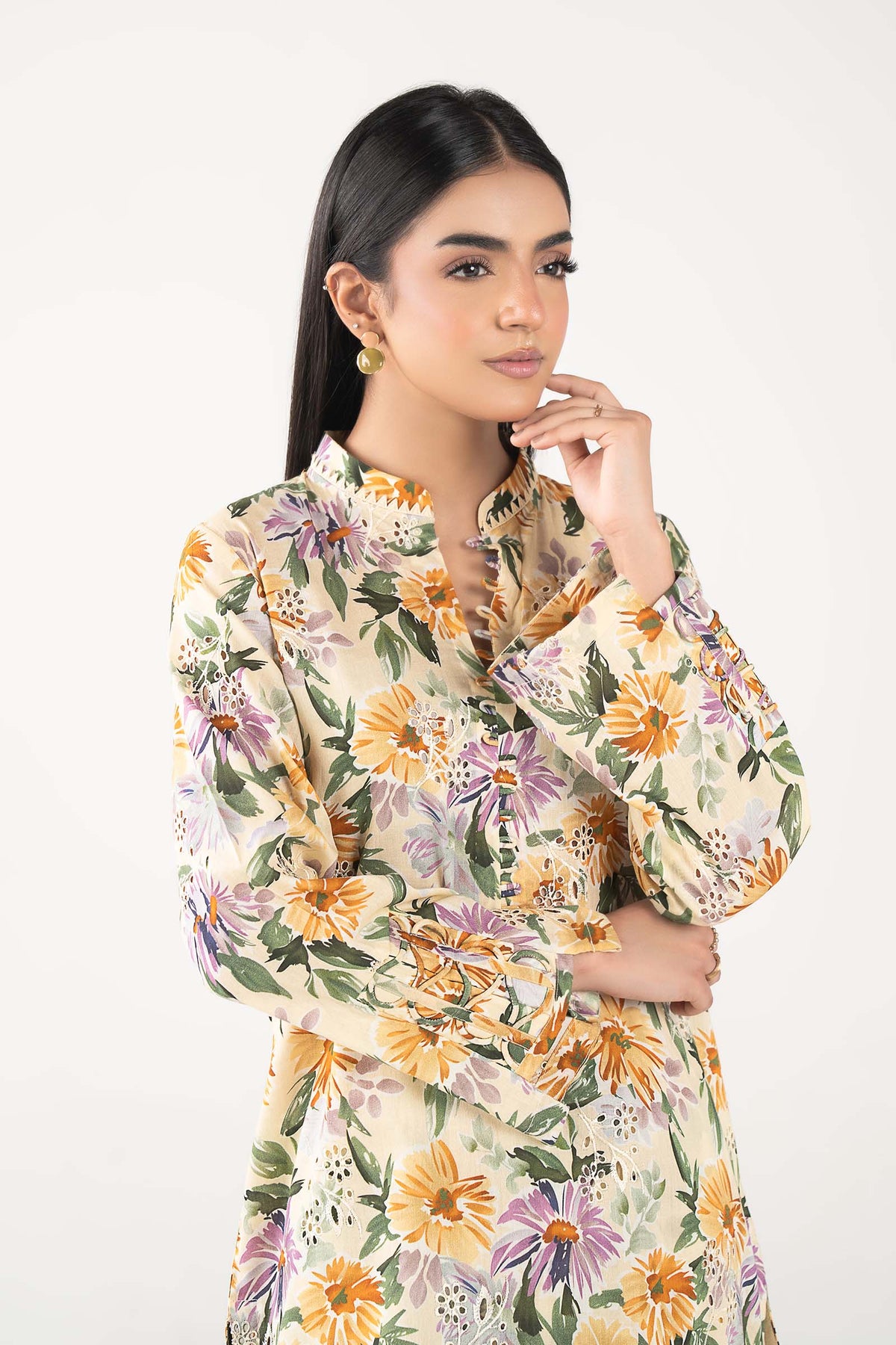 2 Pc Embroidered Lawn Suit