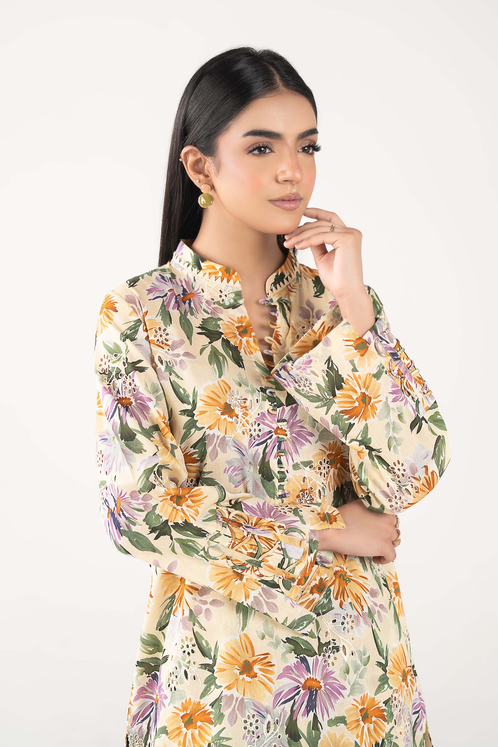 2 Pc Embroidered Lawn Suit