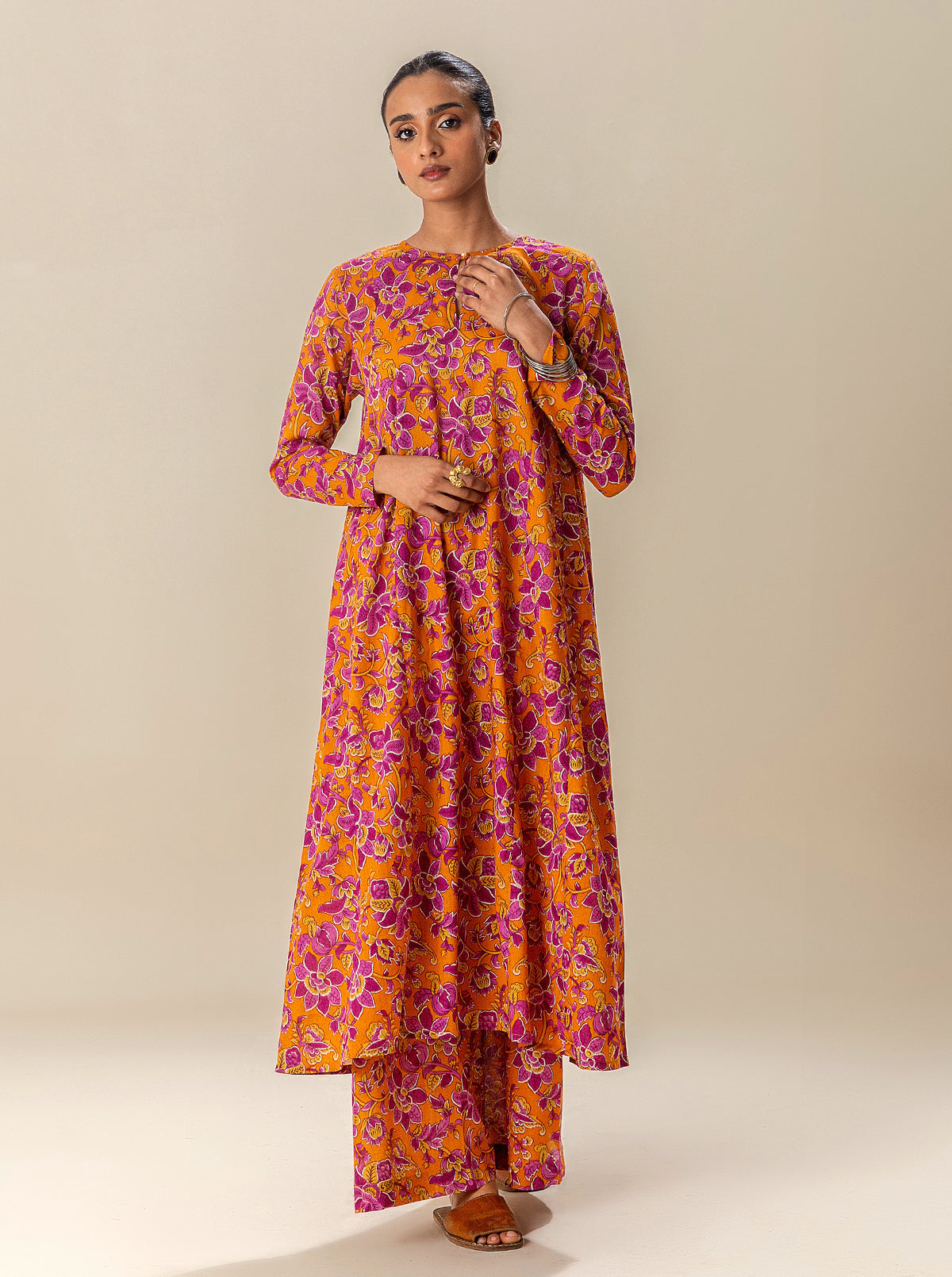 2 Piece Printed Suit-Sunset Candy (Unstitched)