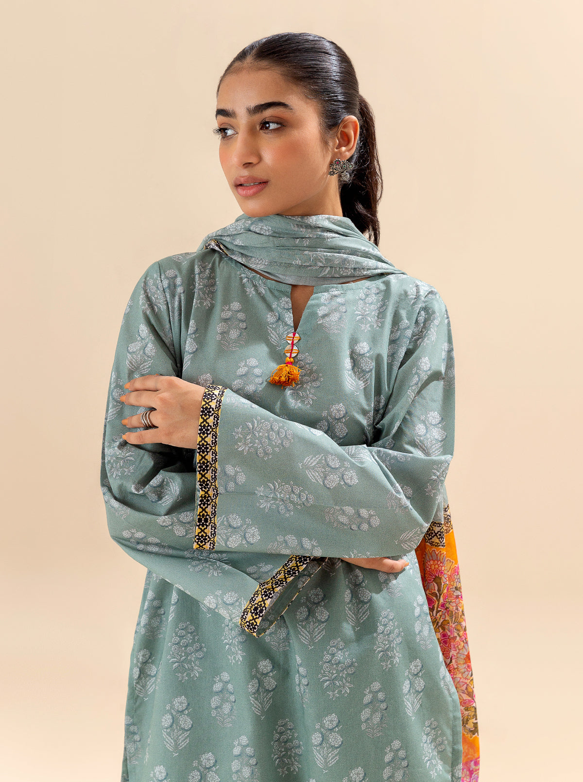 2 Piece Printed Lawn -Slate Verve (Unstitched)