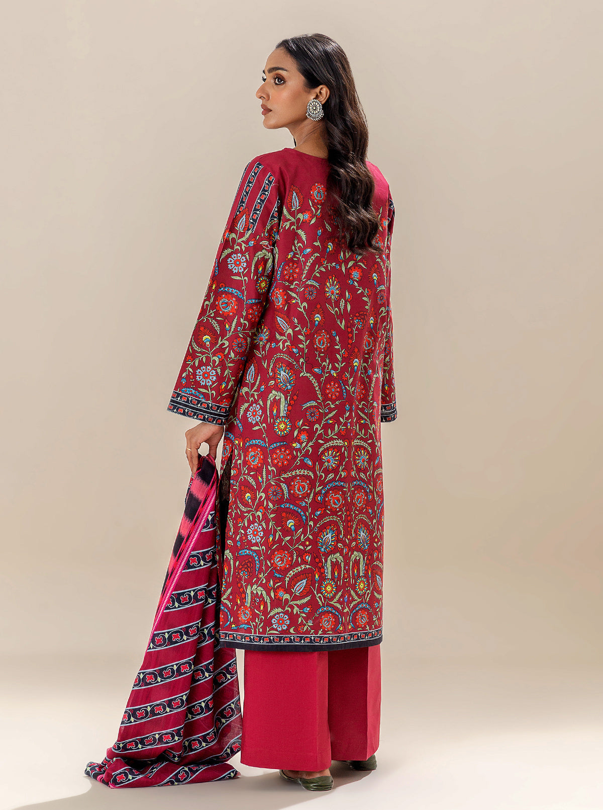2 Piece Printed Lawn Suit-Dahlia Dragon (Unstitched)