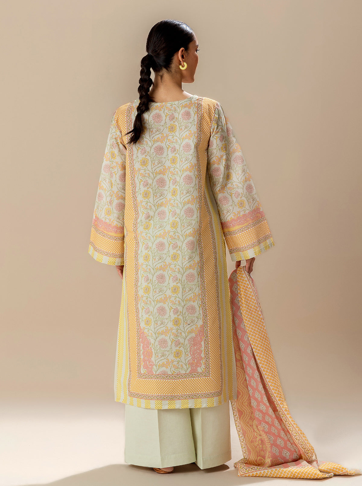 3 Piece Printed Lawn Suit-Spring Skies (Unstitched)