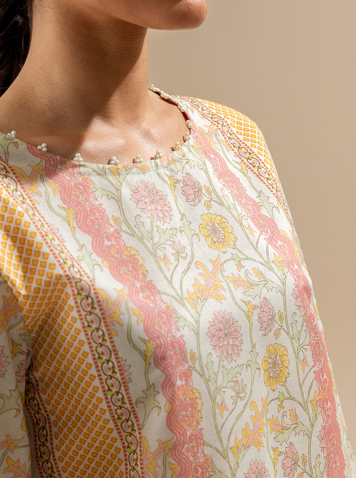 3 Piece Printed Lawn Suit-Spring Skies (Unstitched)
