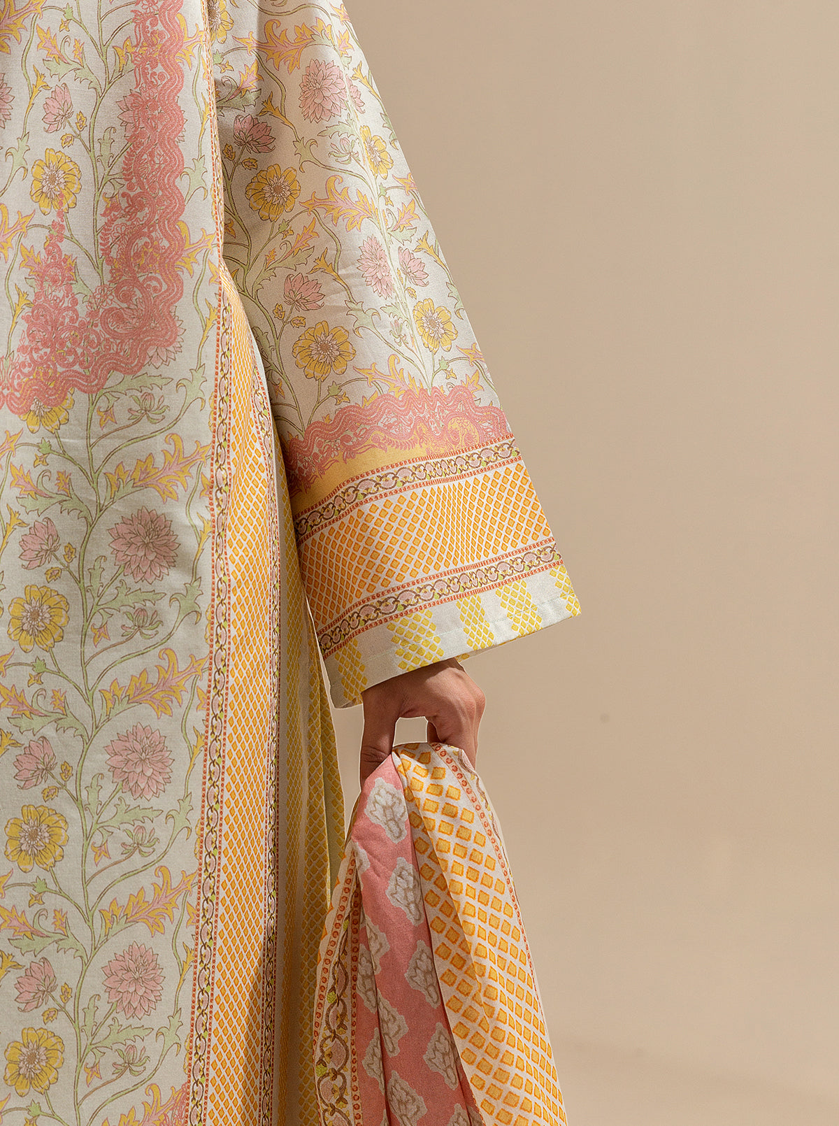 3 Piece Printed Lawn Suit-Spring Skies (Unstitched)