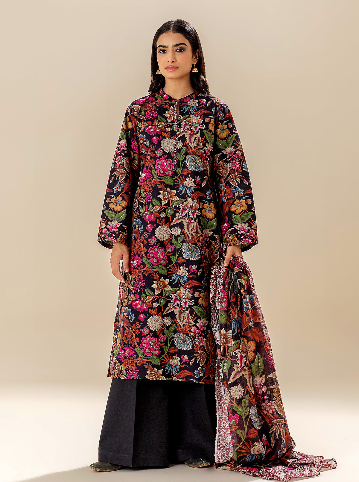 3 Piece Printed Lawn Suit (Unstitched)
