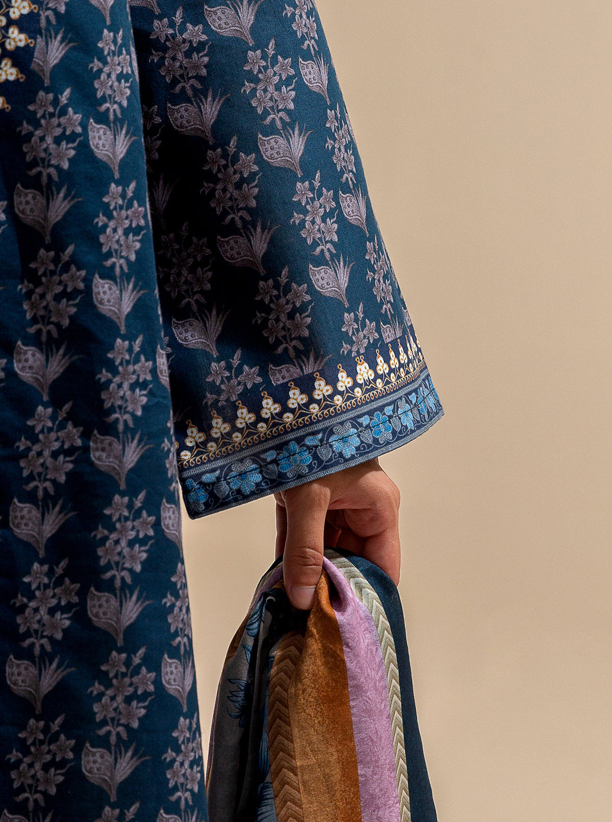 3 Piece Printed Lawn Suit-Midnight Tradition (Unstitched)