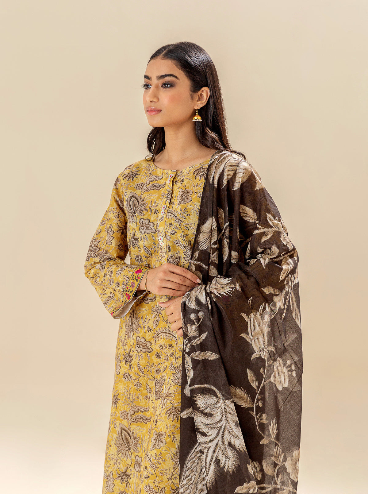 3 Piece Printed Lawn Suit (Unstitched)