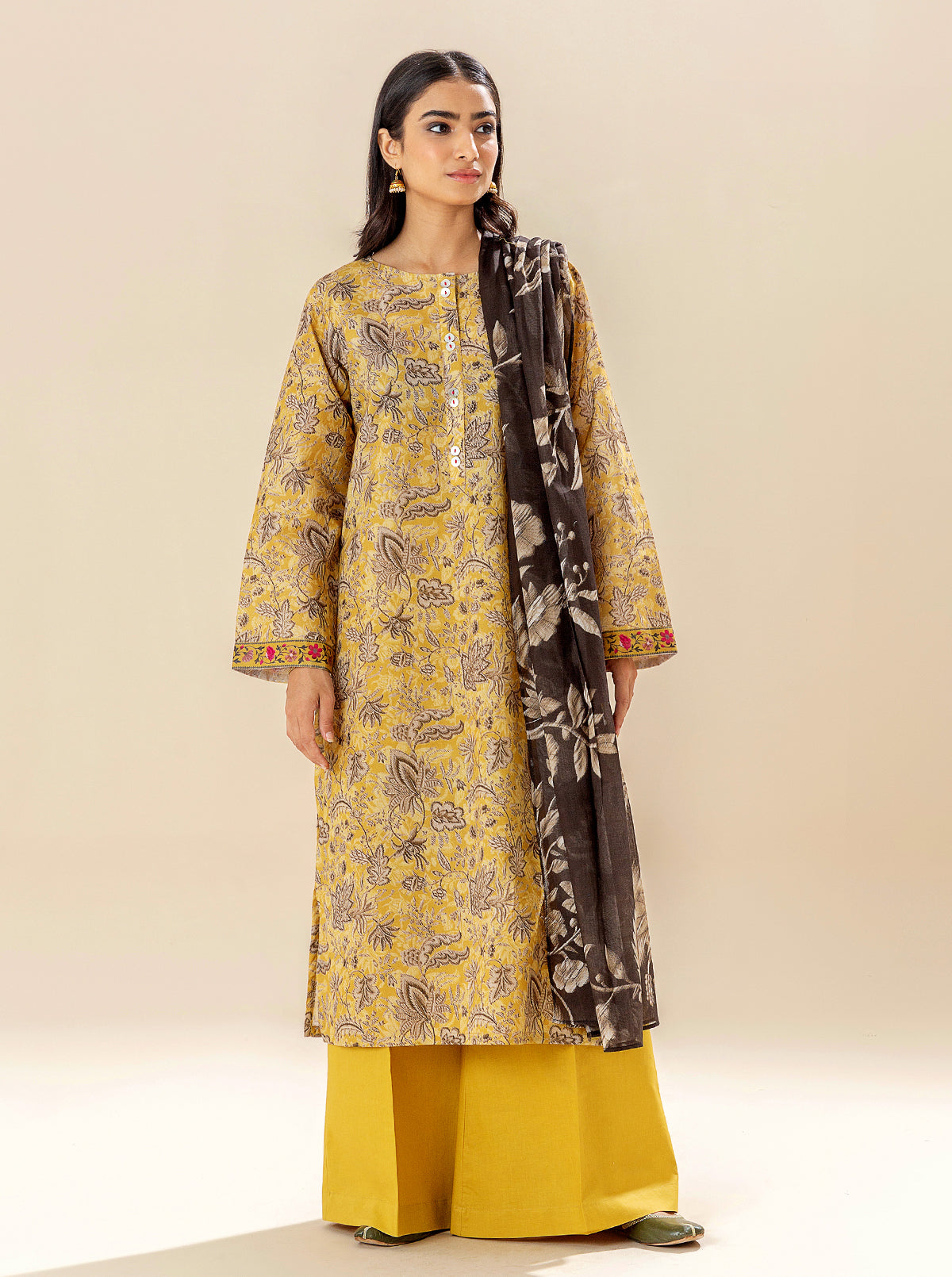 3 Piece Printed Lawn Suit (Unstitched)