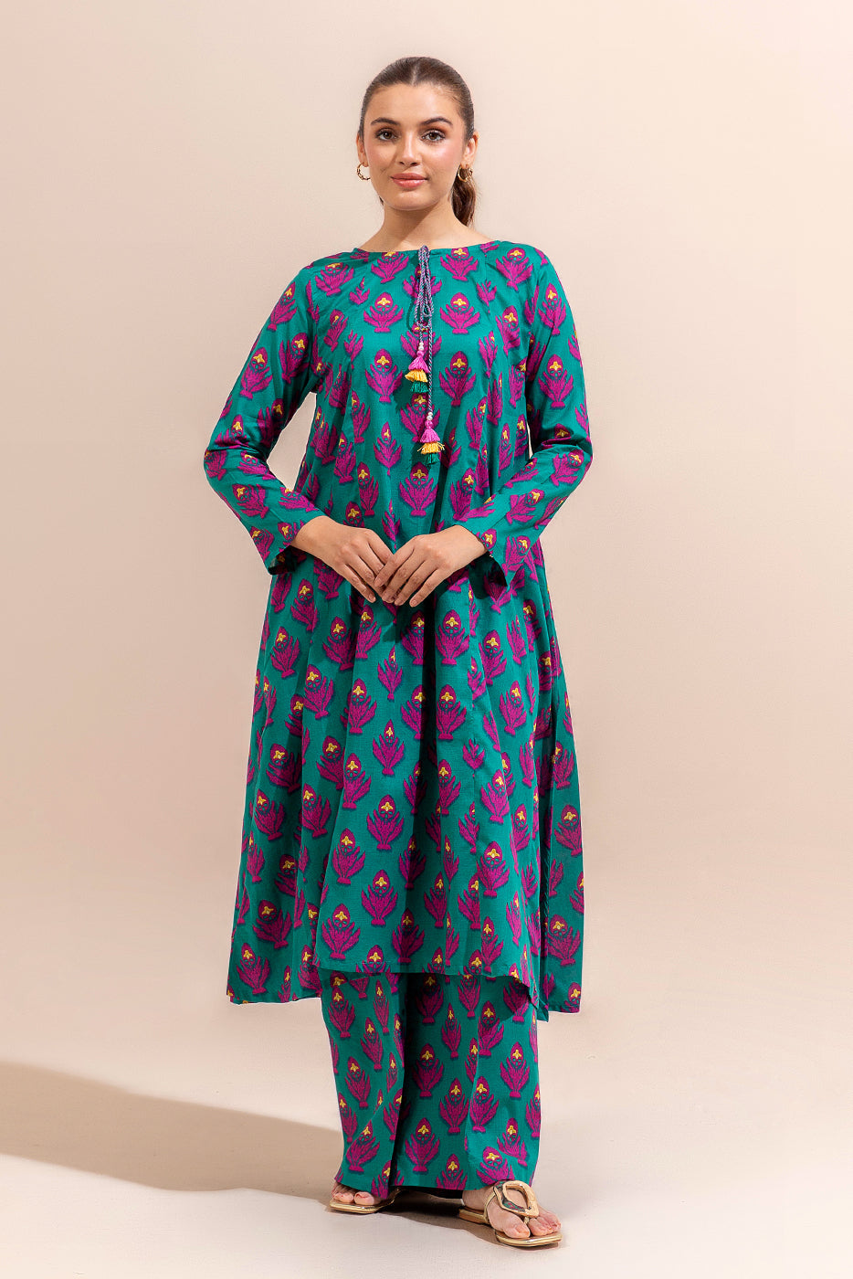 2 Piece Printed Lawn Suit-Vivid Evening (Unstitched)