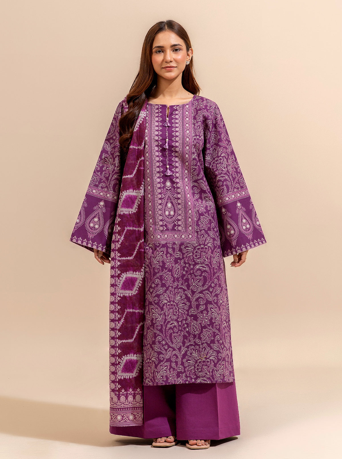 2 Piece Printed Lawn Suit-Magic Malevolence (Unstitched)