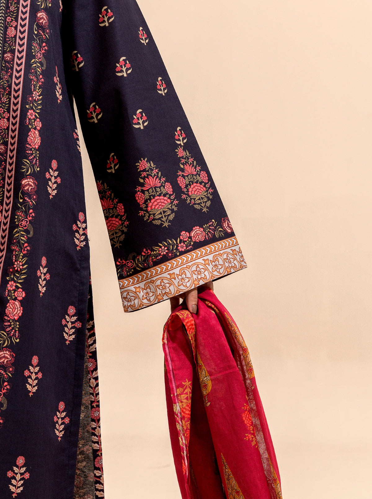 2 Piece Printed Lawn Suit-Regal Ways (Unstitched)