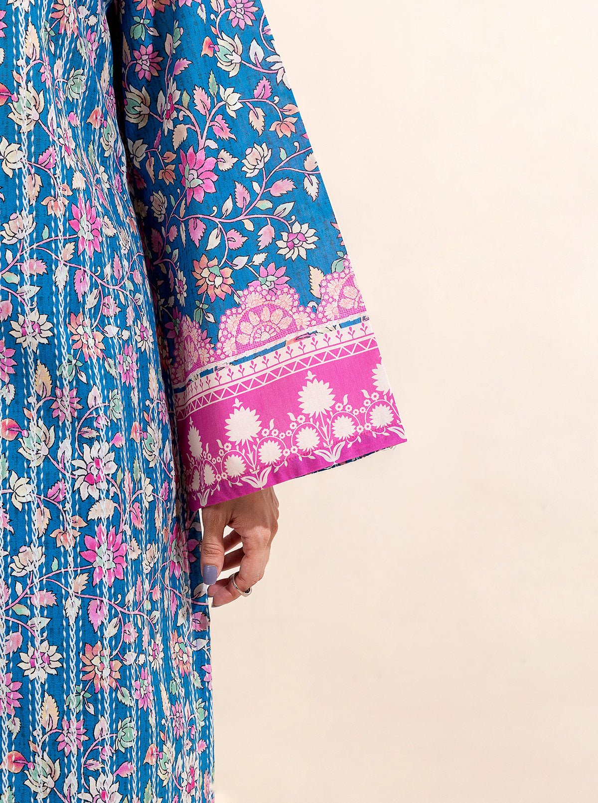 3 Piece Printed Lawn-Floral Balance (Unstitched)