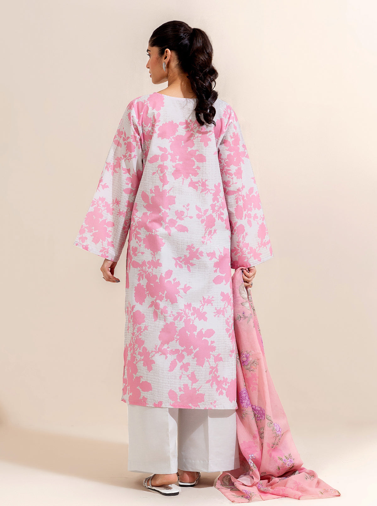 3 Piece Printed Lawn-Blush Blossom (Unstitched)
