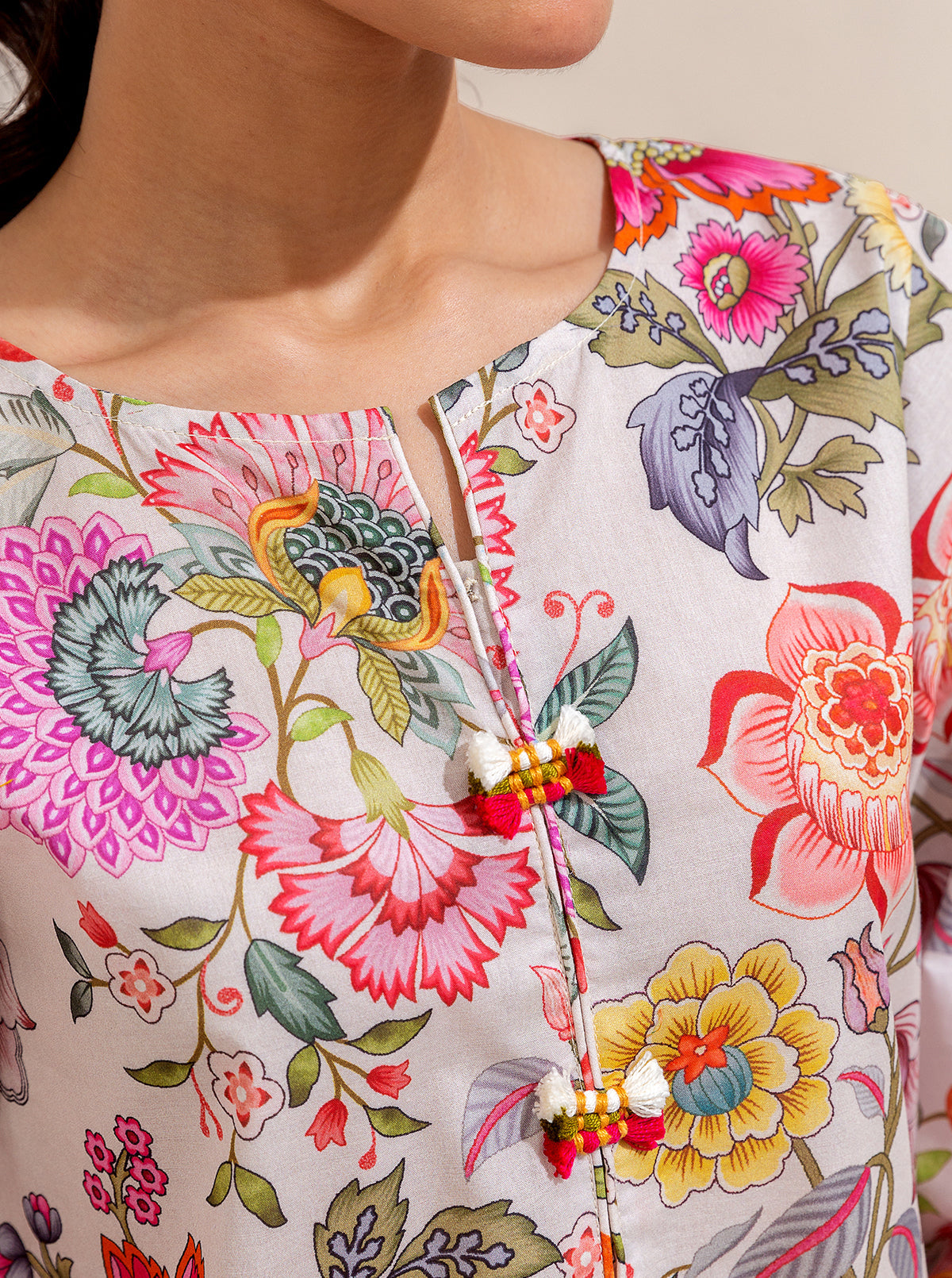 2 Piece Printed Lawn Suit-True Beauty (Unstitched)