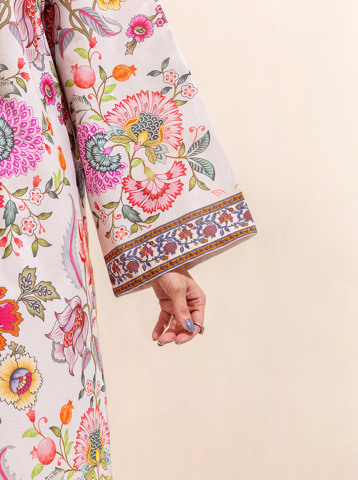2 Piece Printed Lawn Suit-True Beauty (Unstitched)