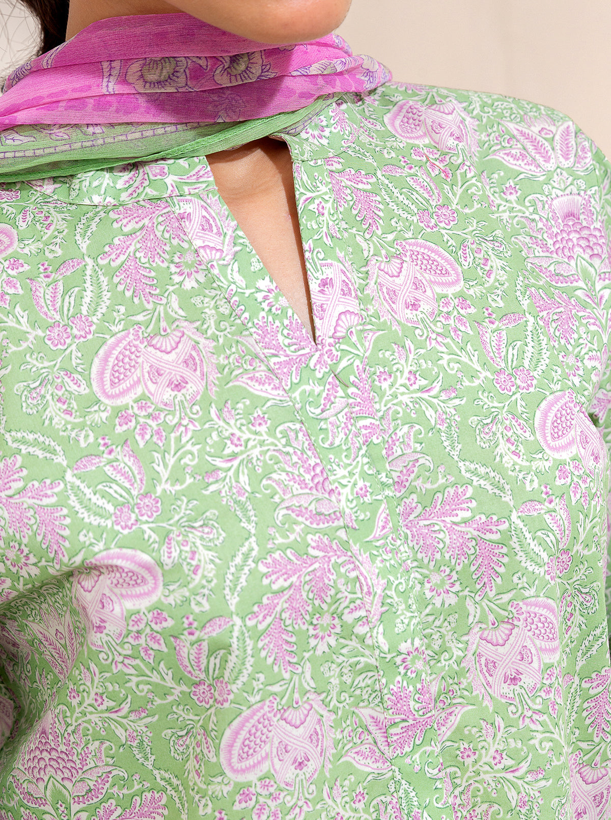 3 Piece Printed Lawn-Apple Toffee (Unstitched)