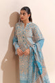 2 Piece Printed Lawn Suit-Seamless Season (Unstitched)