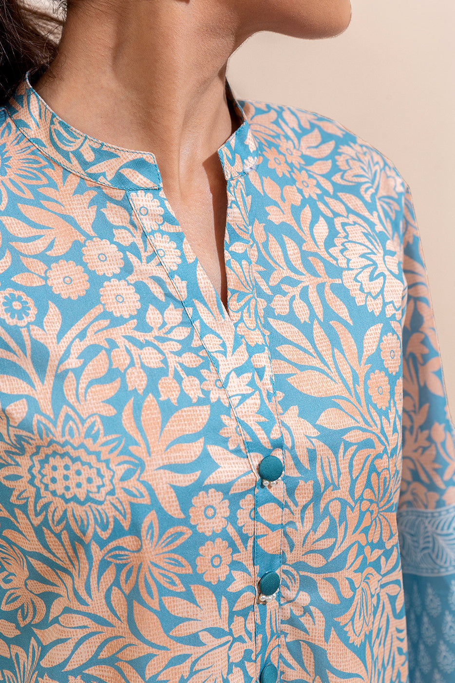 2 Piece Printed Lawn Suit-Seamless Season (Unstitched)