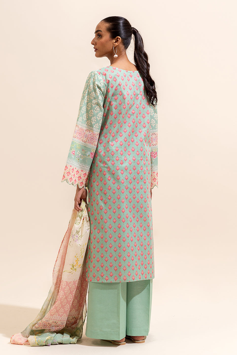 3 Piece Printed Lawn Suit-Laurel Light (Unstitched)