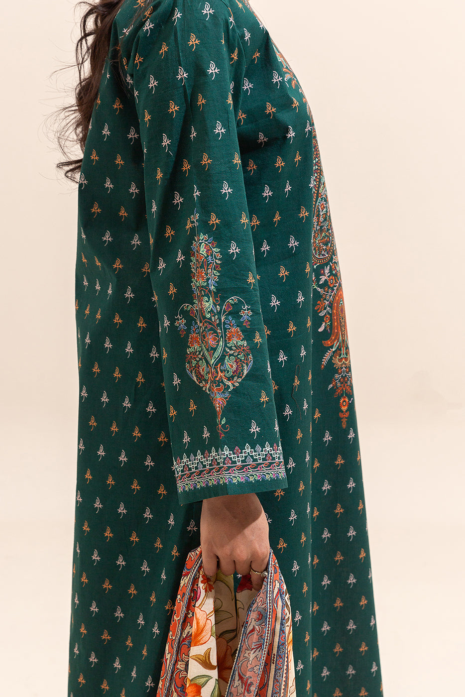 2 Piece Printed Lawn Suit-Paisley Poison (Unstitched)