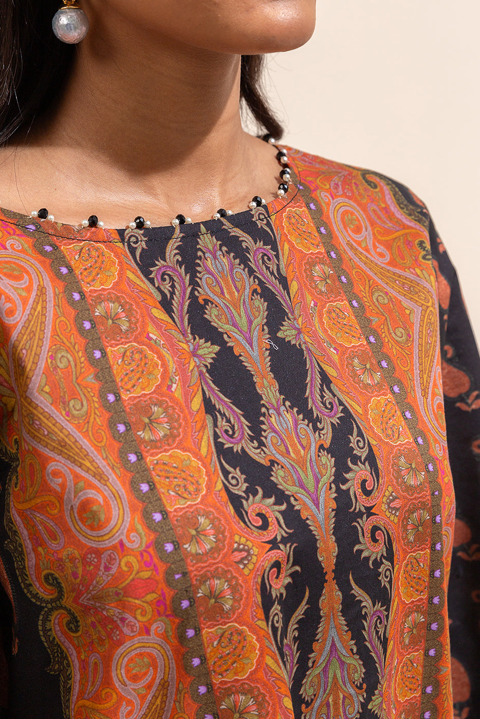 3 Piece Printed Lawn Suit-Mystique Sunset (Unstitched)