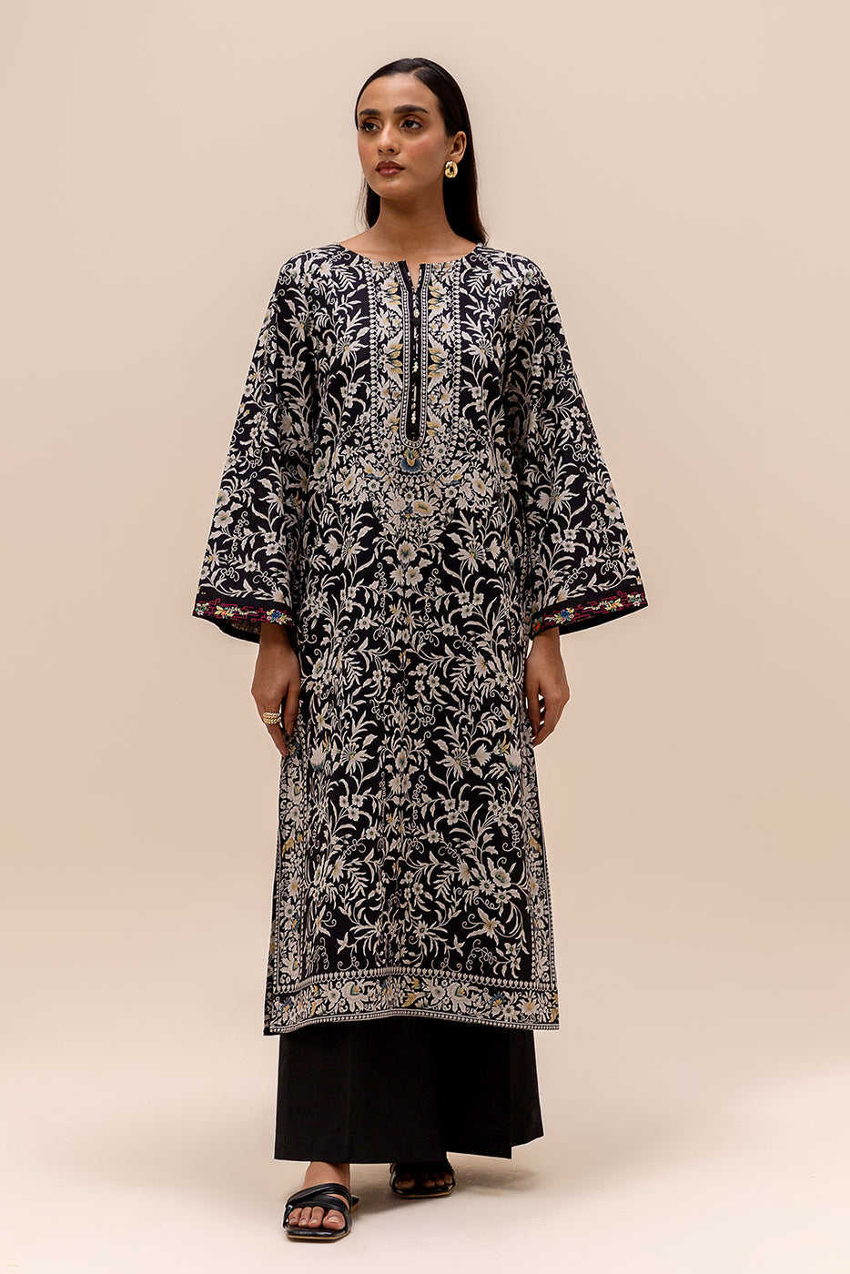 2 Piece Printed Lawn Suit-Mystery Night (Unstitched)