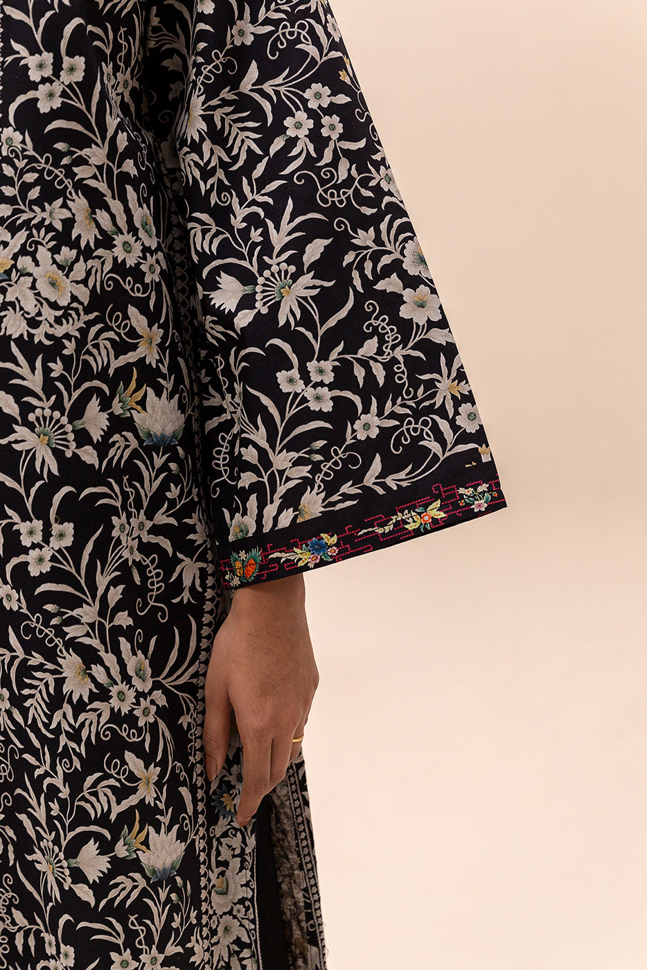2 Piece Printed Lawn Suit-Mystery Night (Unstitched)