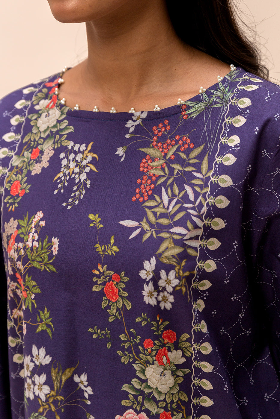 2 Piece Printed Lawn Suit-Cliff Breeze (Unstitched)