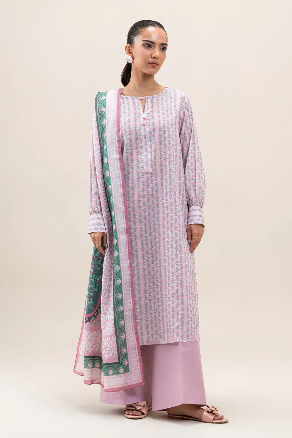 3 PIECE PRINTED LAWN SUIT-PEACH BLUSH (UNSTITCHED)MB12502UN007063-MULTI-2000000287454-3PC (RTS)