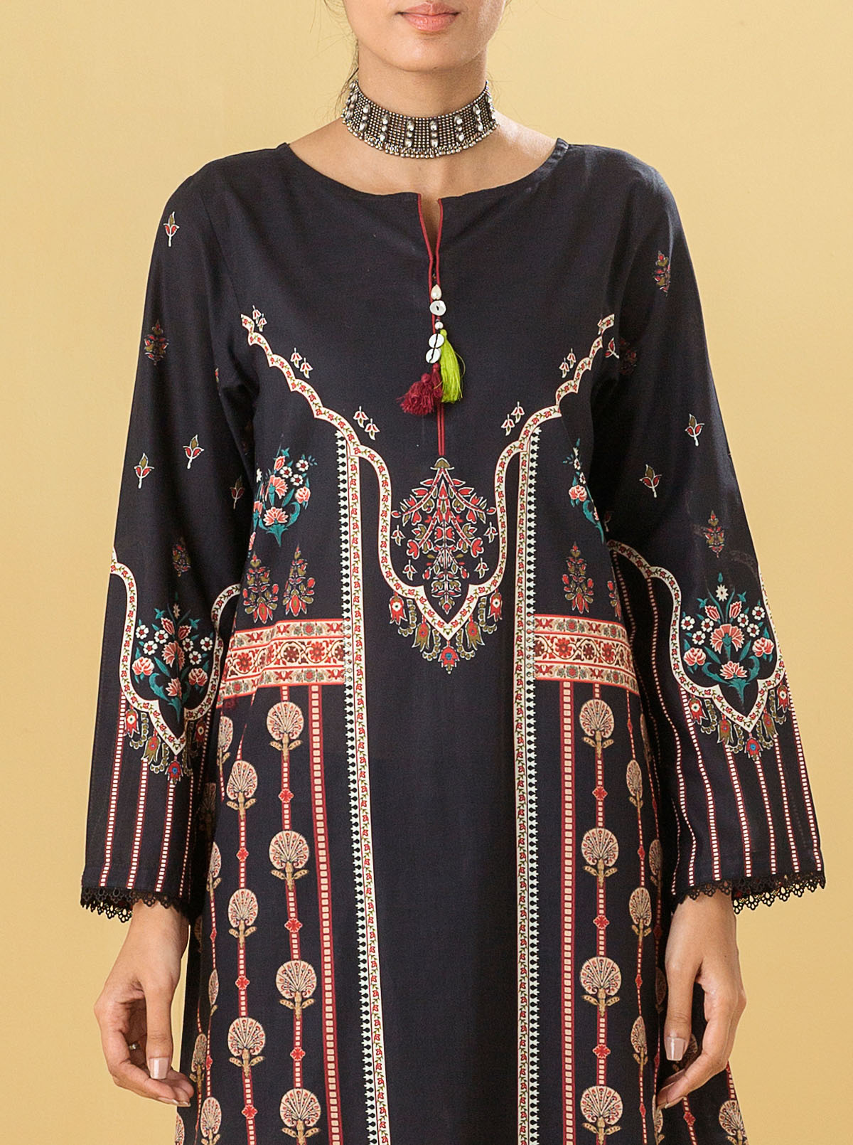 1 PIECE - PRINTED LAWN SHIRT - ETHEREAL BEAUTY