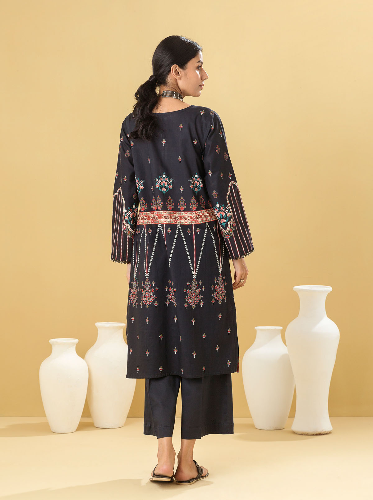 1 PIECE - PRINTED LAWN SHIRT - ETHEREAL BEAUTY