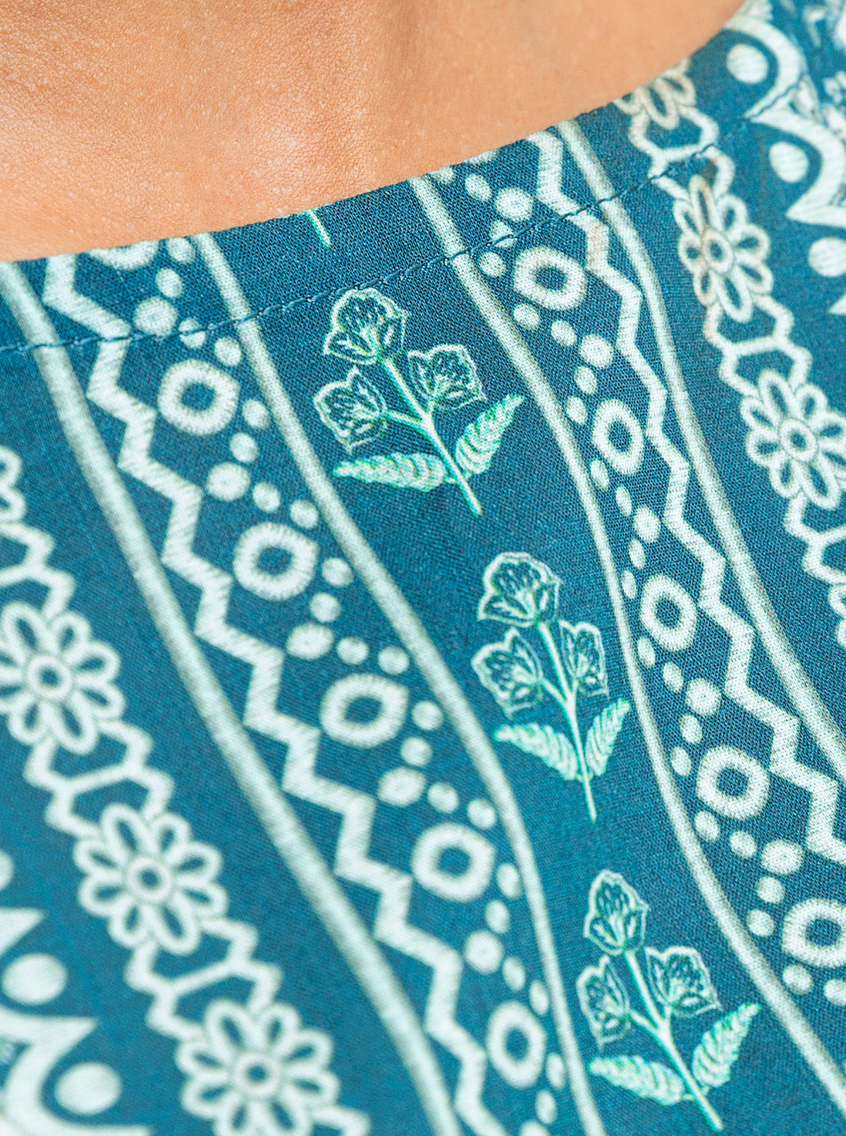 3 Piece - Printed Lawn Suit - Blue Bouquet