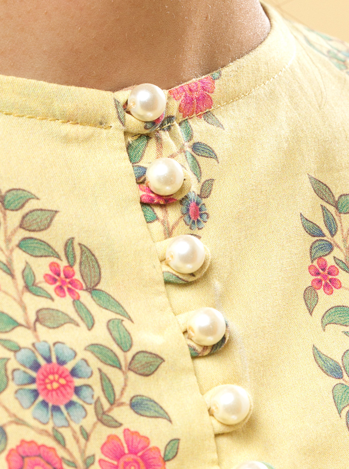 2 PIECE - PRINTED LAWN SUIT - BLOOMING OBSESSIONMB1S22U34-2-BEIGE-2000000197276-2PC