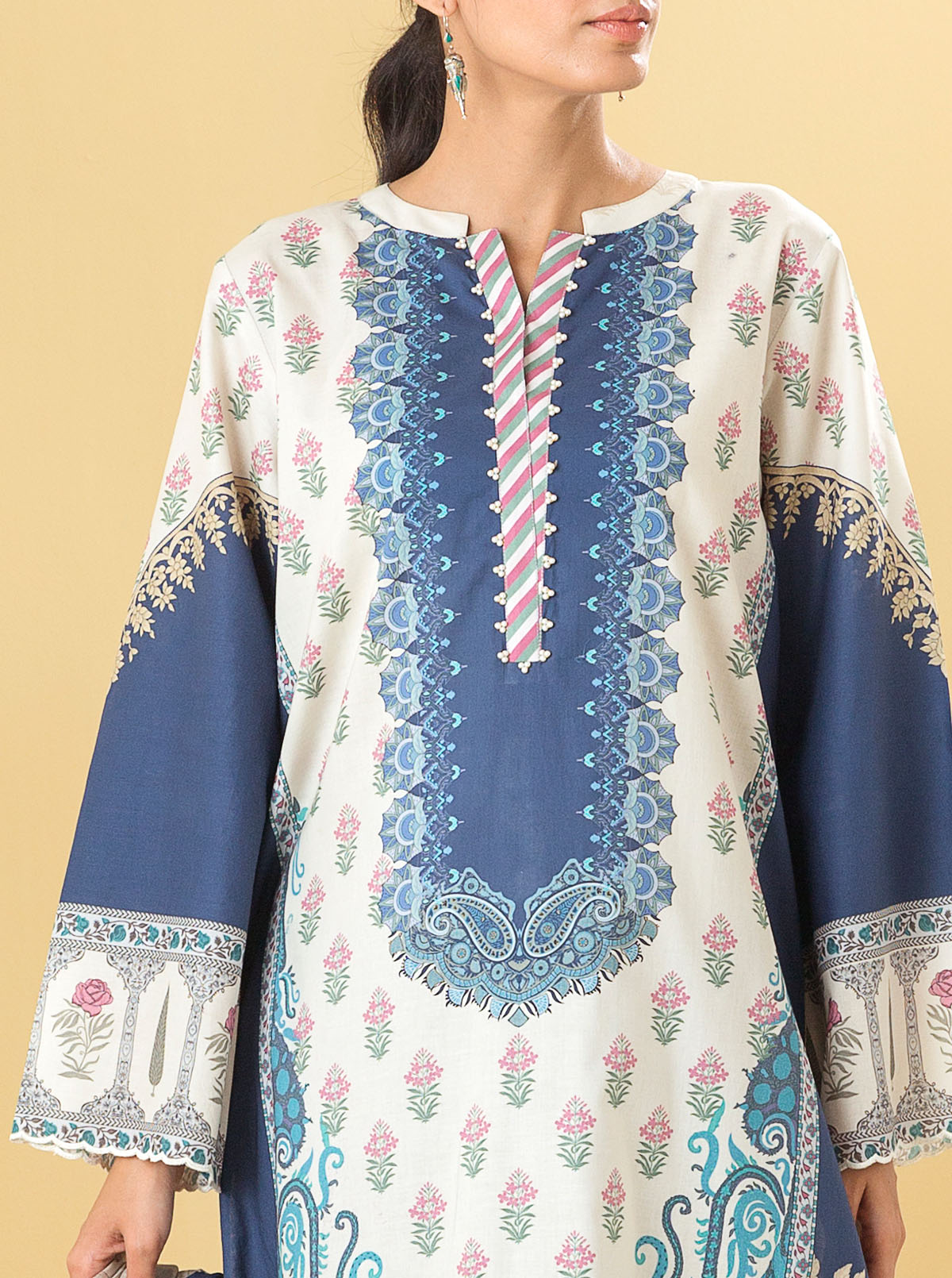 3 Piece - Printed Lawn Suit - Oriental Escape