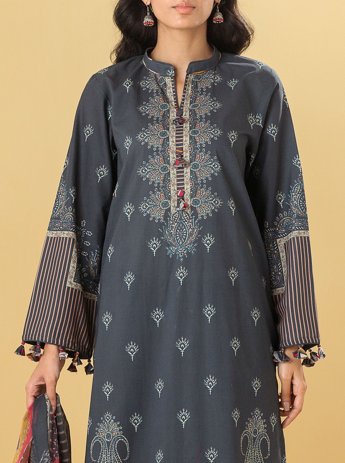 3 Piece - Printed Lawn Suit - Mystique Muse