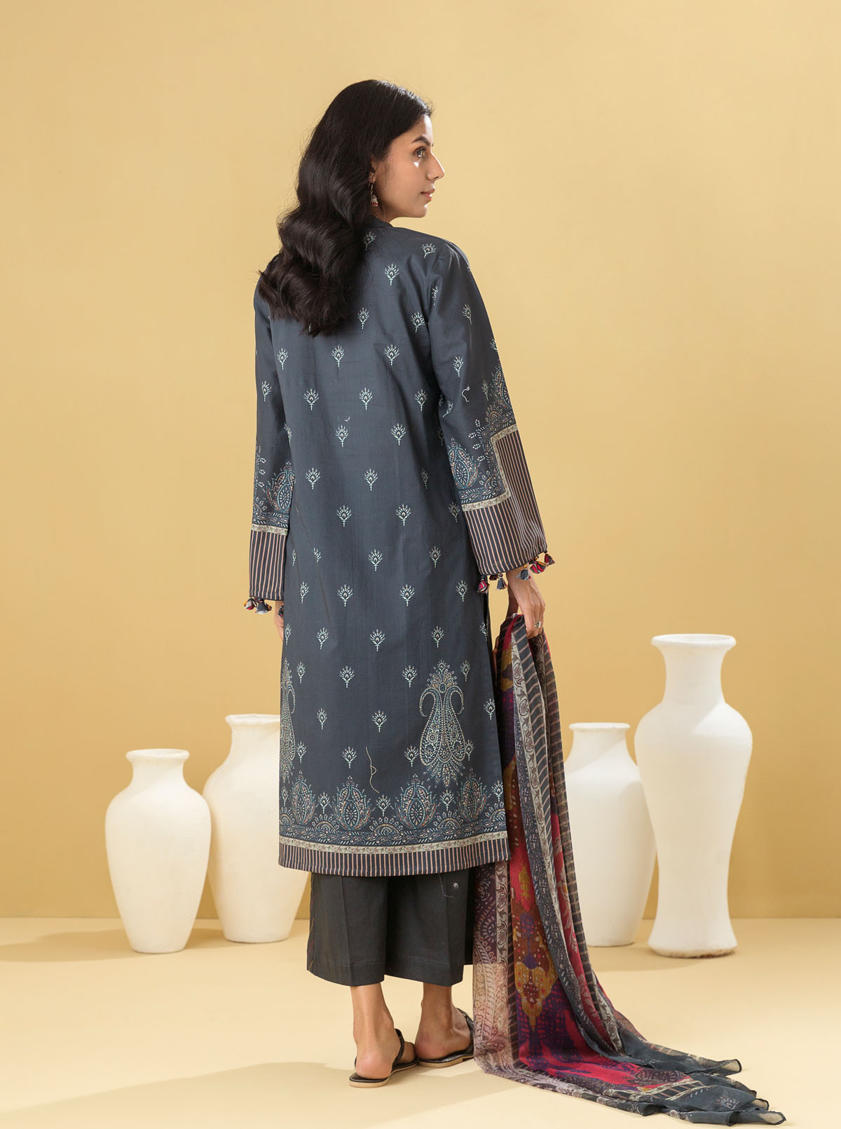 3 Piece - Printed Lawn Suit - Mystique Muse