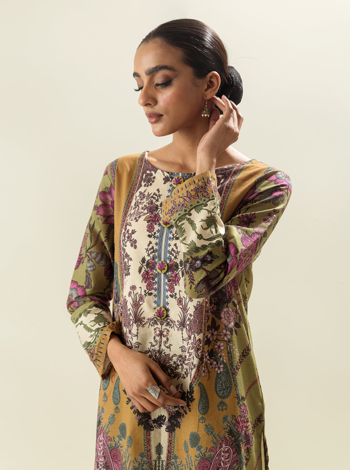 1 PIECE - PRINTED LAWN SHIRT - REGAL SYMMETRY